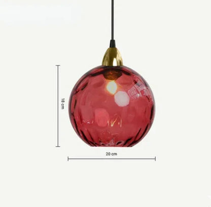 Clear Glass Globe Pendant Light