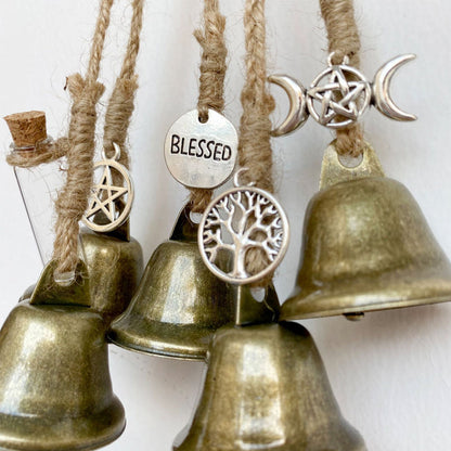 Unique Witch Bell Home Decor Accent