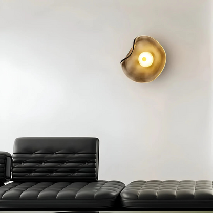 Round Glass Mounted Lamp