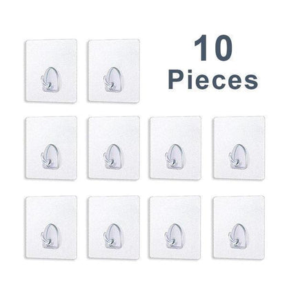 Strong Adhesive Removable Wall Hooks (20 Pack)