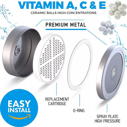 Purifying Showerhead for Softer Skin and Hair