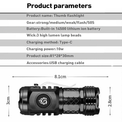 Bright 3 LED Monster Torch