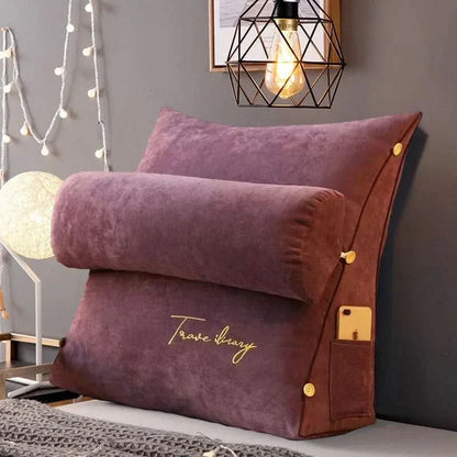 Contour Back Support Pillow with Built in Neck Rest