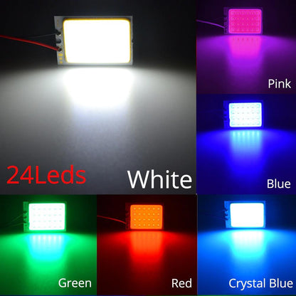 Colorful Car Interior LED Dome Light Kit 10PCS