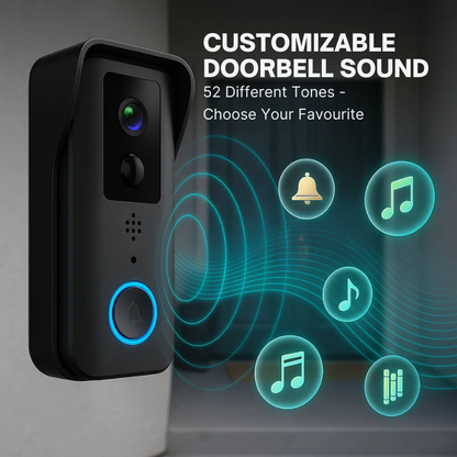 Wireless Video Doorbell with Motion Detection Alerts