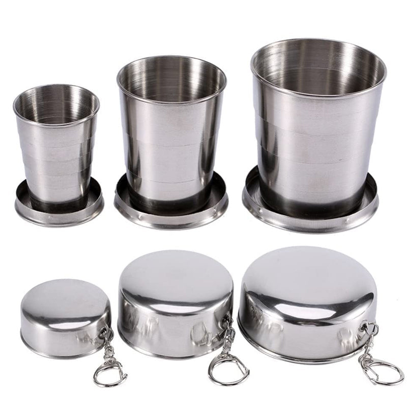 Portable Collapsible Stainless Steel Cup - Fesara