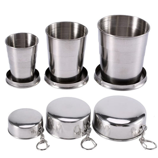 Portable Collapsible Stainless Steel Cup - Fesara