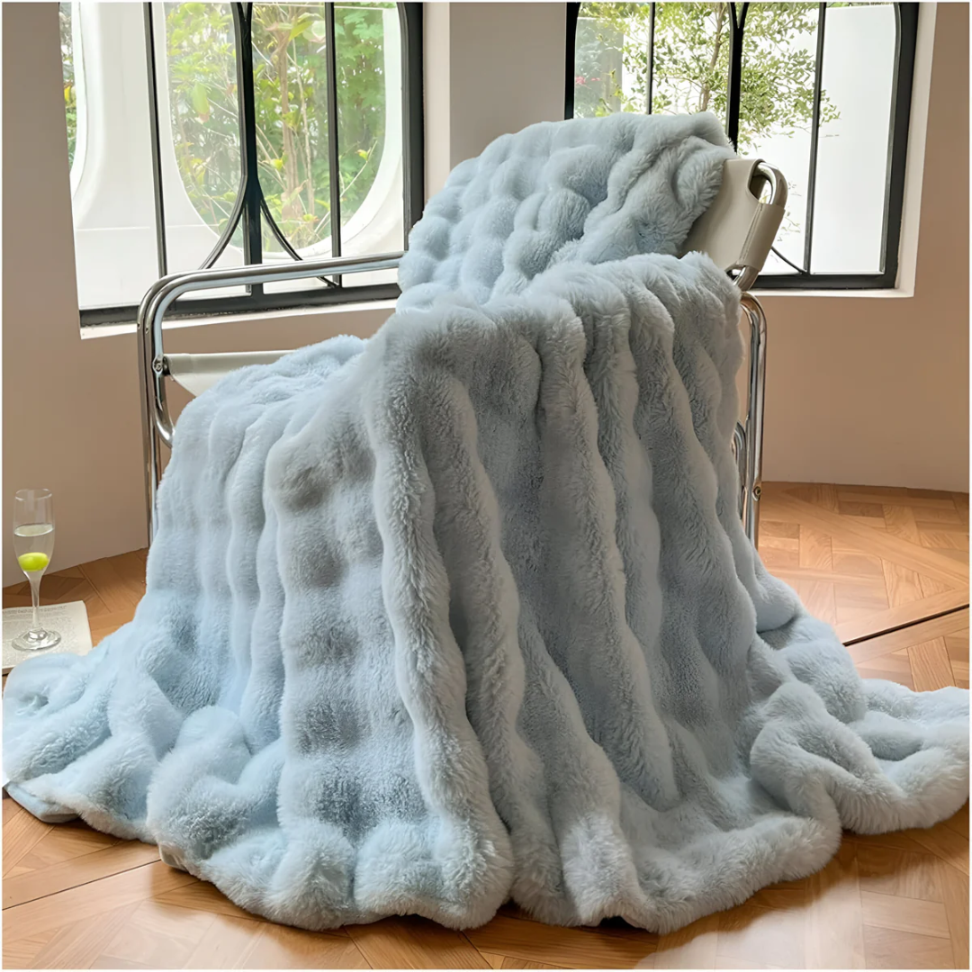 Plush Fuzzy Throw Blanket