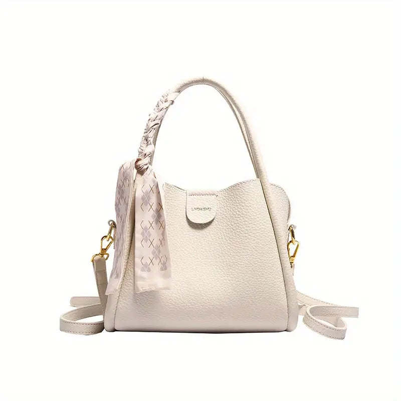 Fashionable Womens Crossbody Bag with Lychee Pattern