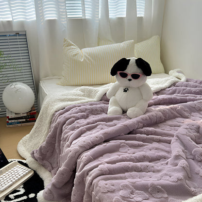 Plush Cozy Sherpa Throw Blanket