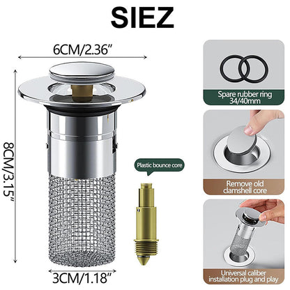 Easy Clean Sink Hair Filter Strainer
