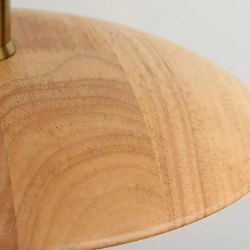 Simple Wood LED Hanging Light