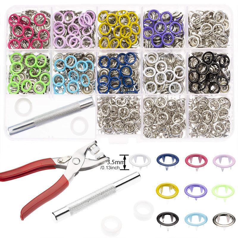 Easy Snap Fastener Metal Button Set
