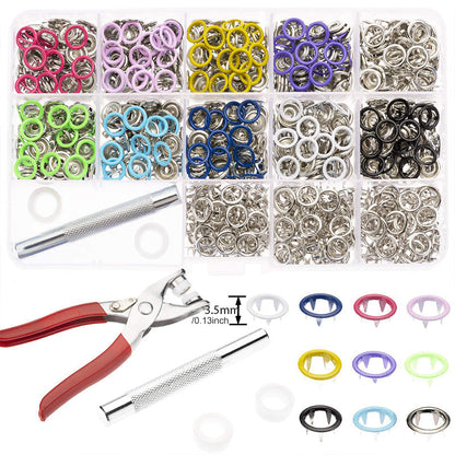 Easy Snap Fastener Metal Button Set