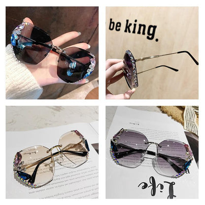 Classic Round Frameless Crystal Shades