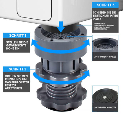 Portable 4 Piece Adjustable Washer Stand