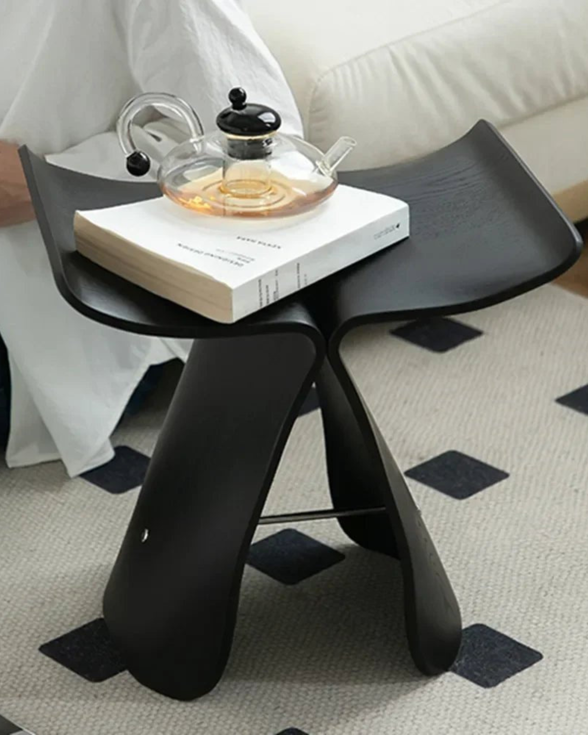 Rustic Floral End Table