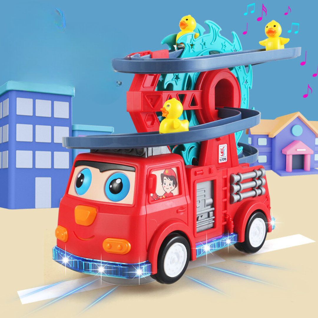 Fun Fire Truck Duck Water Slide