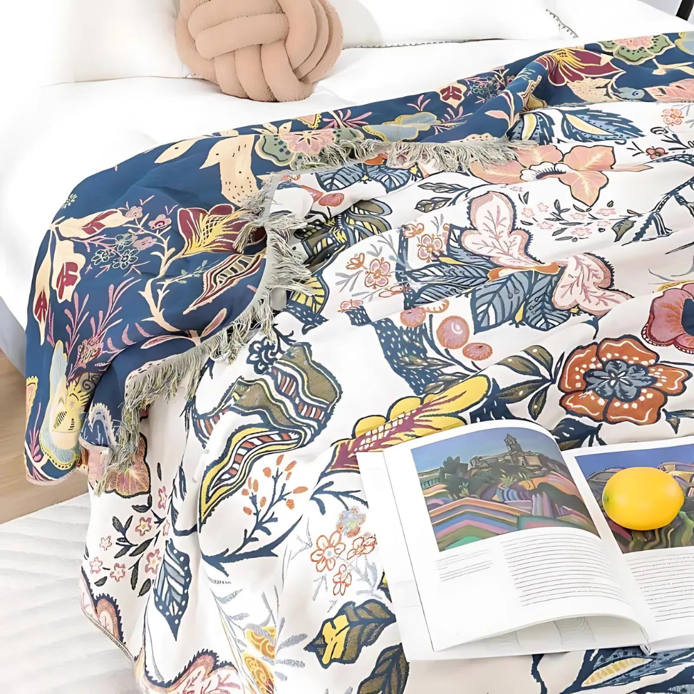 Cozy Vintage Chic Blanket Throw