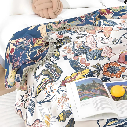 Cozy Vintage Chic Blanket Throw