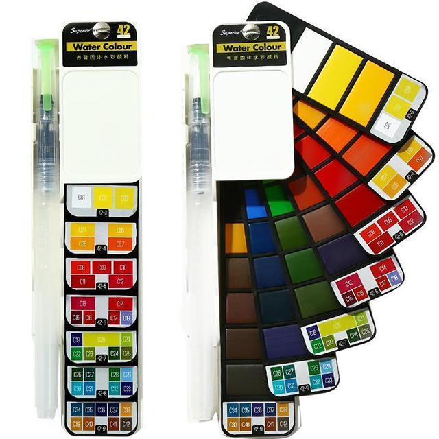 Compact Travel Watercolor Painting Sets