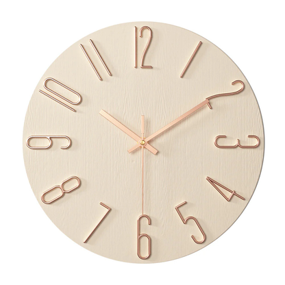 Stylish Black Silent Wall Clock 30cm Contemporary Design