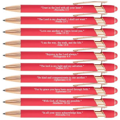 Fesara | Inspirational Christian Ballpoint Pens - 10 Pack