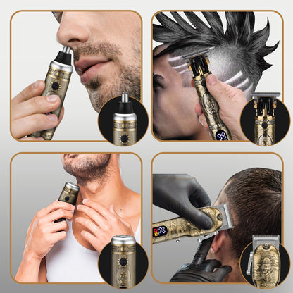 Premium 4-in-1 Grooming Clipper Set