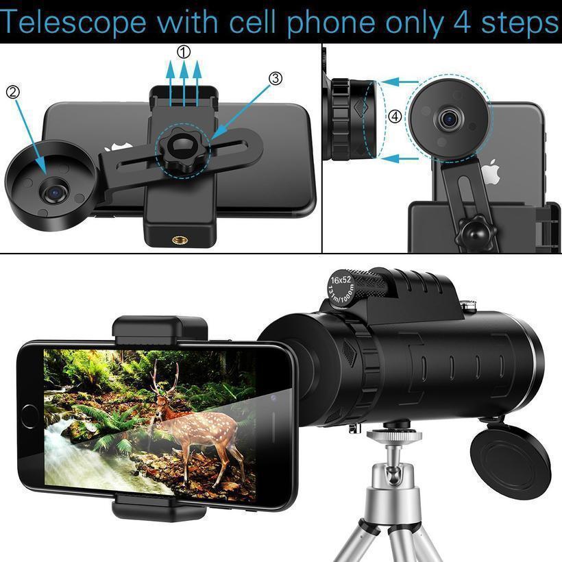 Waterproof HD Pocket Monocular Telescope