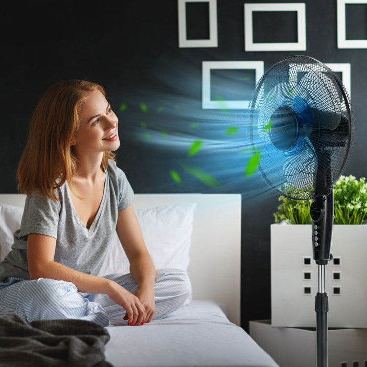 Quiet 16-Inch Oscillating Floor Fan