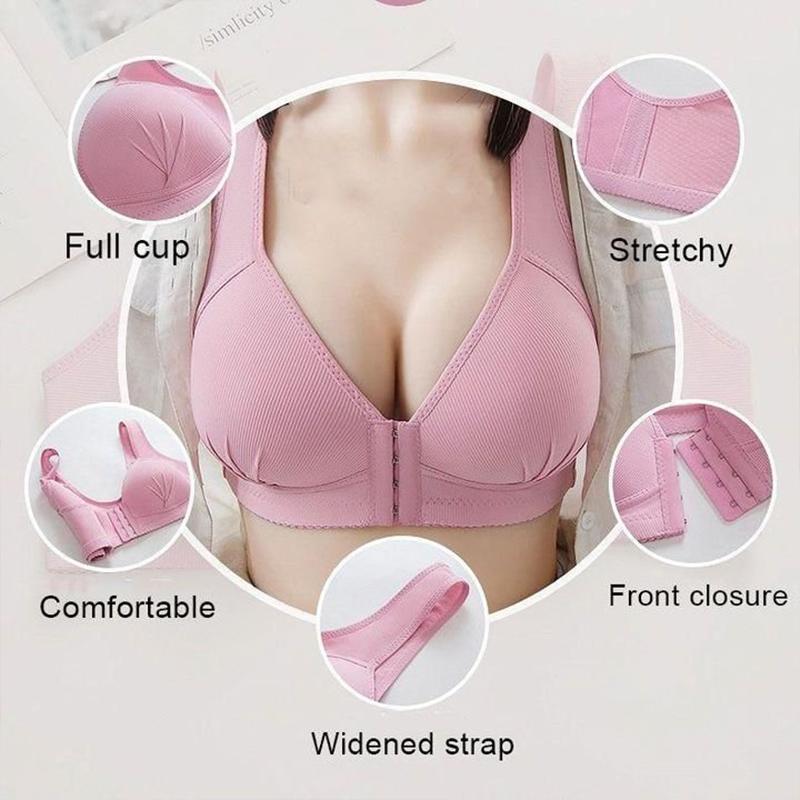Full Figure Easy Close Stretch Push Up Support Bra
