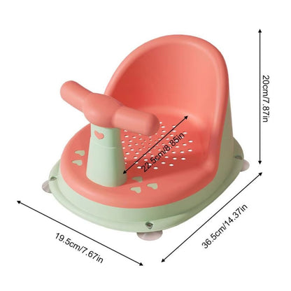 Safe Adjustable Baby Bath Chair with Grip Handle