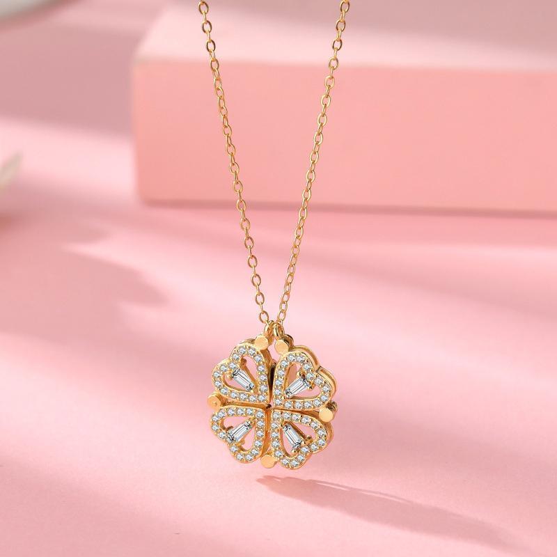 Lucky Clover Pendant Necklace for Ladies