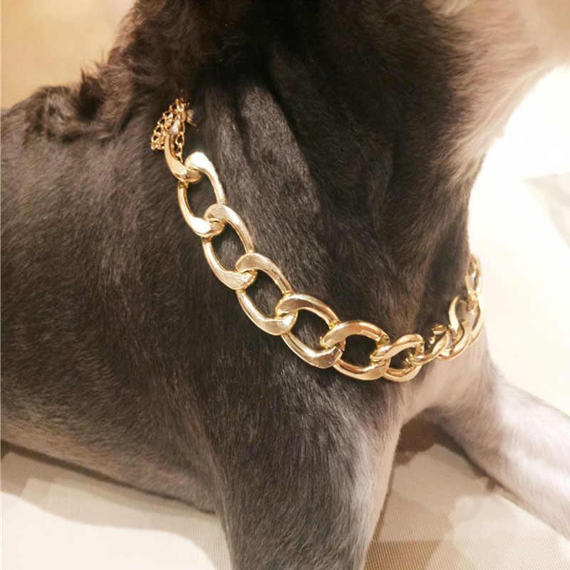 Luxury Pet Gold Plated Chain Dog Collar