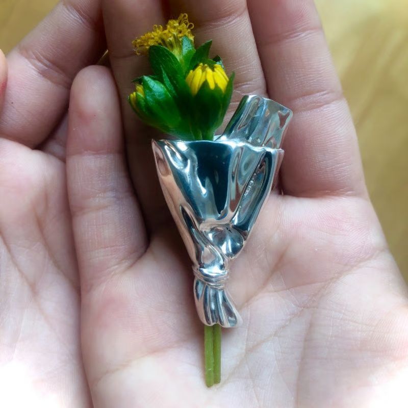 Floral Flower Pin Brooch