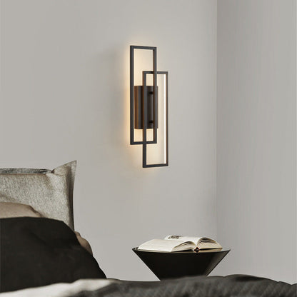 Sleek Contemporary LED Wall Lamp – Rectangle Shape with Dimmer