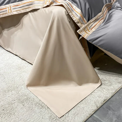 Soft Satin Bed Sheets 4 Piece Comfort Set