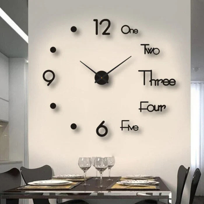Quiet Large Wall Clock Classic Home Decor