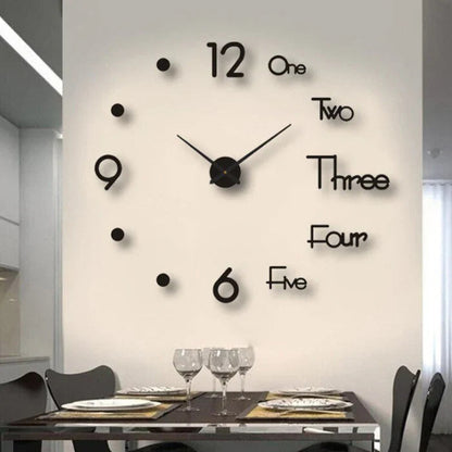 Quiet Large Wall Clock Classic Home Decor