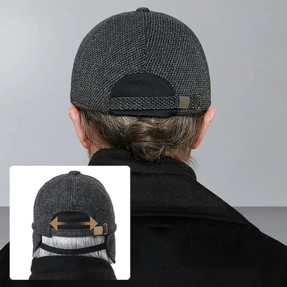 Warm Beanie Baseball Cap with Ear Flaps