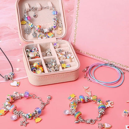 Colorful Kids Beaded Jewelry Set