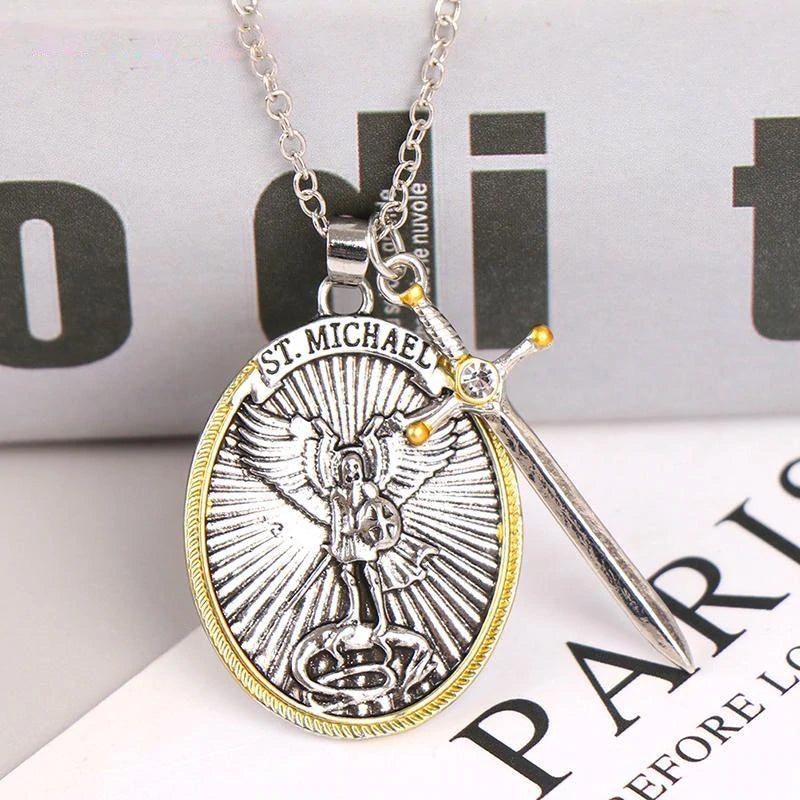 Protection Angel Michael Necklace