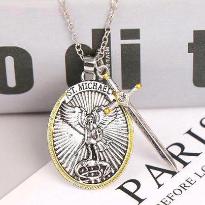 Protection Angel Michael Necklace