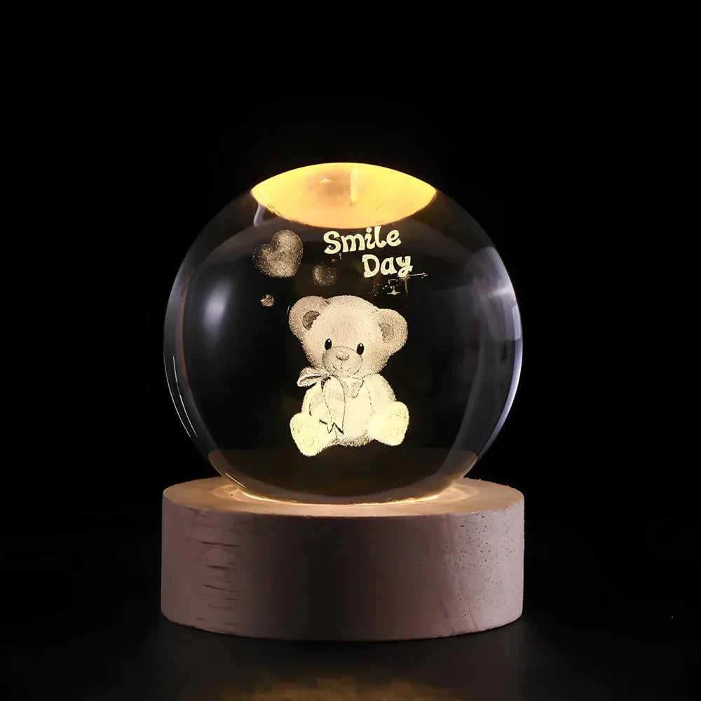 Sparkling Glass Crystal Orb