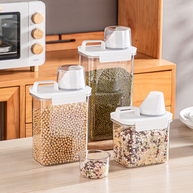 Fresh Food Storage Container with Measuring Cup