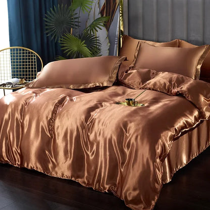 Soft Silk Bedding Set - Elegant Satin Sheets