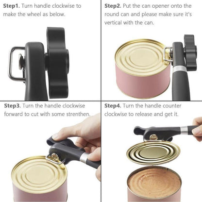 Easy Grip Stainless Steel Smooth Can Opener