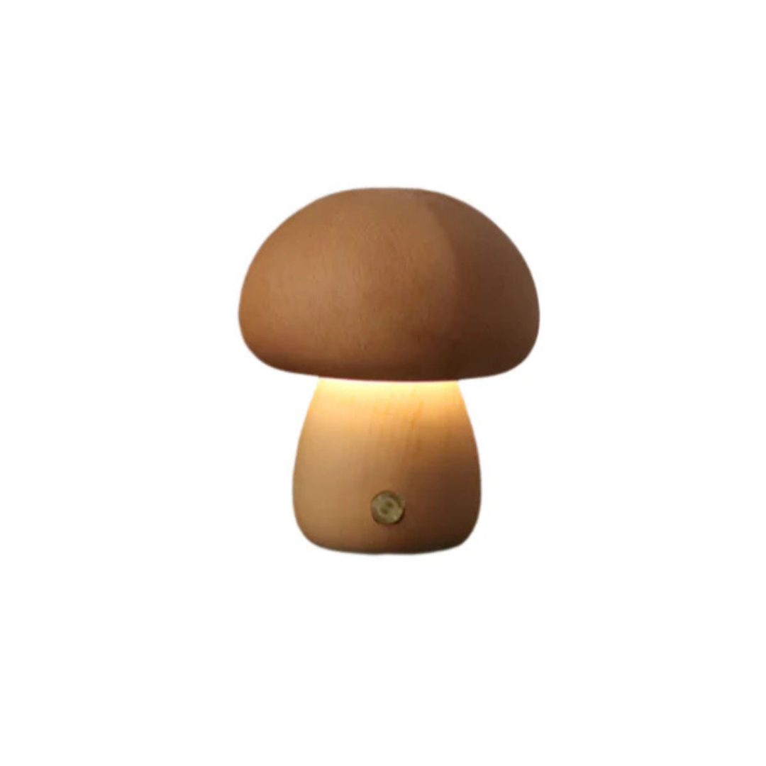 Natural Wooden Desk Light with USB Charging - Fesara