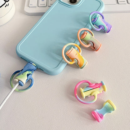 Flexible 2-in-1 Silicone Phone Cable Protector