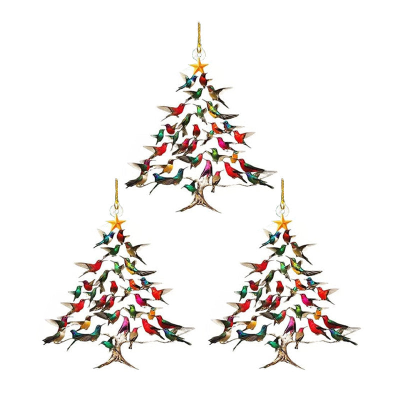 Colorful Bird Christmas Tree Ornament